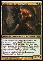 1x Varolz, the Scar-Striped Dragon's Maze MtG Magic Gold Rare 1 x1 Card Cards