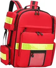 First Aid Backpack Emergency Knapsack Empty Lightweight Portable Rucksack First Responder Bag for Gym Office Community Center