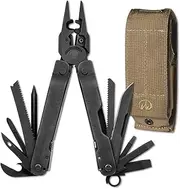 [LEATHERMAN] L831368 Super Tool 300 EOD Stainless Steel Black with Molle Holster Brown Military Crimper and Interchangeable Wire Cutter
