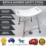 Heavy Duty Shower & Bath Seats Non-slip Stainless Steel Frame Safety Stool Seat