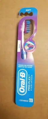 Oral-B Pro Flex Stain Eraser Soft Bristle Manual Toothbrush New G29