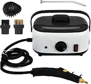 2500w Steam Cleaner, 1200ml High Pressure Handheld Steamer with 3 Brush Heads & Nozzle,Portable Steam Cleaner for Home Use High-Temperature Steamer Cleaner for Car Detailing, Kitchen, Bathroom Black