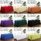 Tablecloth Rectangle Solid Table Cloth for Weddings Banquets Party Table Cover