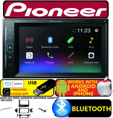 07 08 COMPASS CALIBER PATRIOT TOUCHSCREEN BLUETOOTH USB ALEXA CAR STEREO RADIO (for: Jeep)