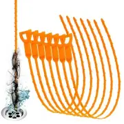 Drain Snake Hair Clog Remover- 7 Pack 25 Inch Drain Auger Sink Snake Hair Clo...