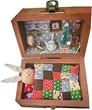 Tiny House Kit | Miniature House Kits for Adults - Animal-in-Boxes Design Craft Scenery Toy Collectible Model, Handmade Realistic Decor for Projects