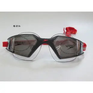 【Speedo】成人進階泳鏡Aquapulse Max 2鏡面 SD811767C730熔岩紅/C716莓紫