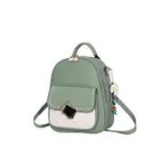 Teenager Mini Backpack Leather Casual Travel Backpacks-Green