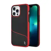 Zizo Division IPhone 13 Pro Max Sleek Modern Protection Black/Red Phone Case