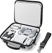 Lykus Spartan MM400 Carrying Bag Case for DJI Mini 4 Pro/Mini 3/Pro, Fit up to 7 Batteries and RC Lanyard [CASE ONLY]