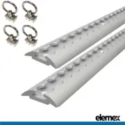 500mm Anchor Track Tie Down Point Rail Trailer Caravan (2x Track+4x Rings)