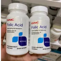 在飛比找蝦皮購物優惠-【On代購】 GNC Folic Acid 葉酸800 葉酸