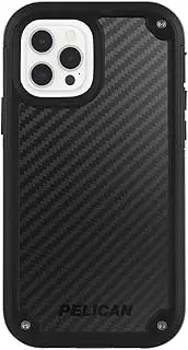 CASE-MATE Pelican - Shield Series - Kevlar Case for iPhone 12 and iPhone 12 Pro (5G) - 21 ft Drop Protection - 6.1 Inch - Black