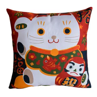 日式風格抱枕貓咪造型辦公室午睡沙發靠墊車用抱枕 (8.3折)