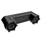Planet Off Road ATV Sound System 6.5" Marine Speakers Bluetooth LED Bar