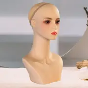Female Mannequin Head Manikin Head Head Circumference 54cm Portable