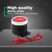 (5items/lot) Mini Red Wired Horn Siren Sound Alarm System for Home Security