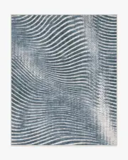 245' x 305' | Machine Washable Runner Rug | Kid & Pet Friendly | Indoor Rug | Wesley Blue Rug | Ruggable