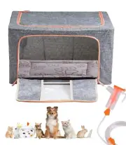 Puppy Incubator, Pet Atomization Oxygen Box, Incubator for Kitten and Puppies...