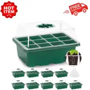 MIXC 10 Packs Seed Starter Tray Seed Starter Kit with Humidity Dome (120 Cells T