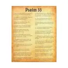 Psalm 33 Chapter Gold Bible Canvas Christian Wall Art Ready to