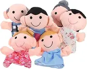 6pcs Family Hand Puppets Set for Unique Characters for Performances and Playtime Lightweight Comfortable and Puppets