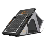 San Hima Kalbarri Roof Top Tent Hardshell With Roof Rack + 250W Solar Panel