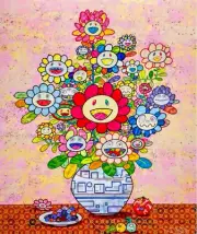Takashi Murakami Longing for Zao Wou-Ki’s Flower Painting Signed ED 300 from JP