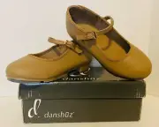 Danshuz Girls Tap Shoes Size 11.5M Tan 751 New In Box Condition