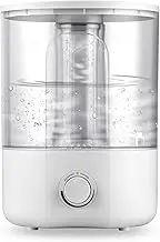 Sccaty 4L Air Humidifier, Cool Mist Humidifier, One Body Visible Water Tank, Adjustable 360 Degree Knob, Add Water Above, Auto Shut Off, Essential Oil Aroma Diffuser, Less Noise, Humidify for Any Room