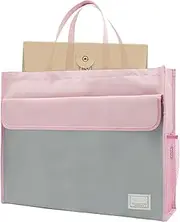 [Generic] Document Bag,Tote Document Pouch File Bag with Handle | Lightweight File Tote for Notebooks, Pens, Magazines, Tickets, News