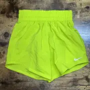 Nike One Big Kids' (Girls') Dri-FIT High-Waisted Woven Training Shorts size XS