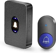 Caregiver Pager Wireless Call Button, Life Alert Necklace 500 Feet, Waterproof Call Bell for Elderly Patient Disabled at Home