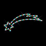 Shooting Star 80cm Multicolour Rope Light Motif