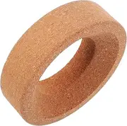 FELTECHELECTR Cork Flask Holder Round Cork Holder Lab Flask Support Ring Lab Holder Cork Flask Support Cork Flask Support Ring Cork Lab Flask Cork Ring Cork Flask Stand Light Brown Wooden