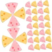 Unique Resin Cheese Charms 40pcs Cheese Charms for DIY Hair Clip Phone Case