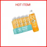 Sparkling Ice, Orange Mango Sparkling Water, Zero Sugar Flavored 17 floz (12pack