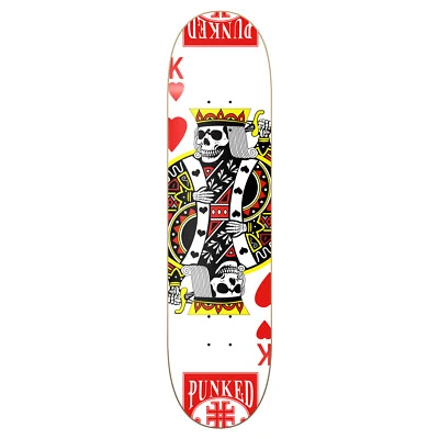Yocaher Graphic King of Hearts Skateboard Deck (7.5 inch) DECK ONLY