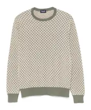 patterned-intarsia sweater XXXL SALVIA/CONCHIGLIA