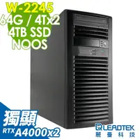 在飛比找momo購物網優惠-【麗臺科技】RTXA4000雙獨顯繪圖工作站(WS830/W