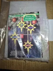 STARS OF PROMISE ORNAMENTS CHRISTMAS PLASTIC CANVAS Kit