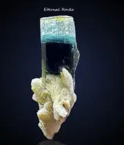 Stunning Blue Cap Tourmaline Crystal Specimen From Afghanistan ~ 24.30 Ct