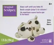 ORIGINAL SCULPEY - 1.75Lb - BLOCK WHITE Polymer Clay Accessory