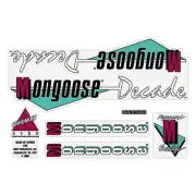 Mongoose - 1988 Decade Decal set - Blue frame - old school bmx