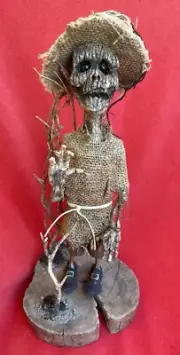 Mexico City Outside Art HOOS Child Of The Forest Scarecrow Figure