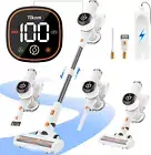 V500 Cordless Vacuum Cleaner for Home, 40000Pa/450W Stick Vacuum with LED Touch