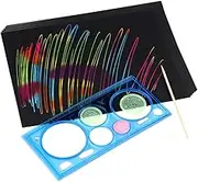 FOYTOKI 1 Set Scratching Painting Paper for Scraping Cards with Stick for Creative DIY Art Activities Fun Educational to Enhance Drawing Skills and Imagination Random Color
