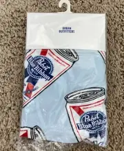 Pabst Blue Ribbon Boxer Briefs Mens L (36-38) Tossed PBR Beer Cans Sky Blue Nip