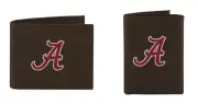 ZEP-PRO NCAA Alabama Crimson Tide Leather Embroidered Wallet Bifold or Trifold