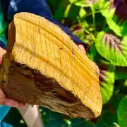 2.53LB Large Golden Tiger'S Eye Rock Quartz Crystal Mineral Specimen Metaphysics